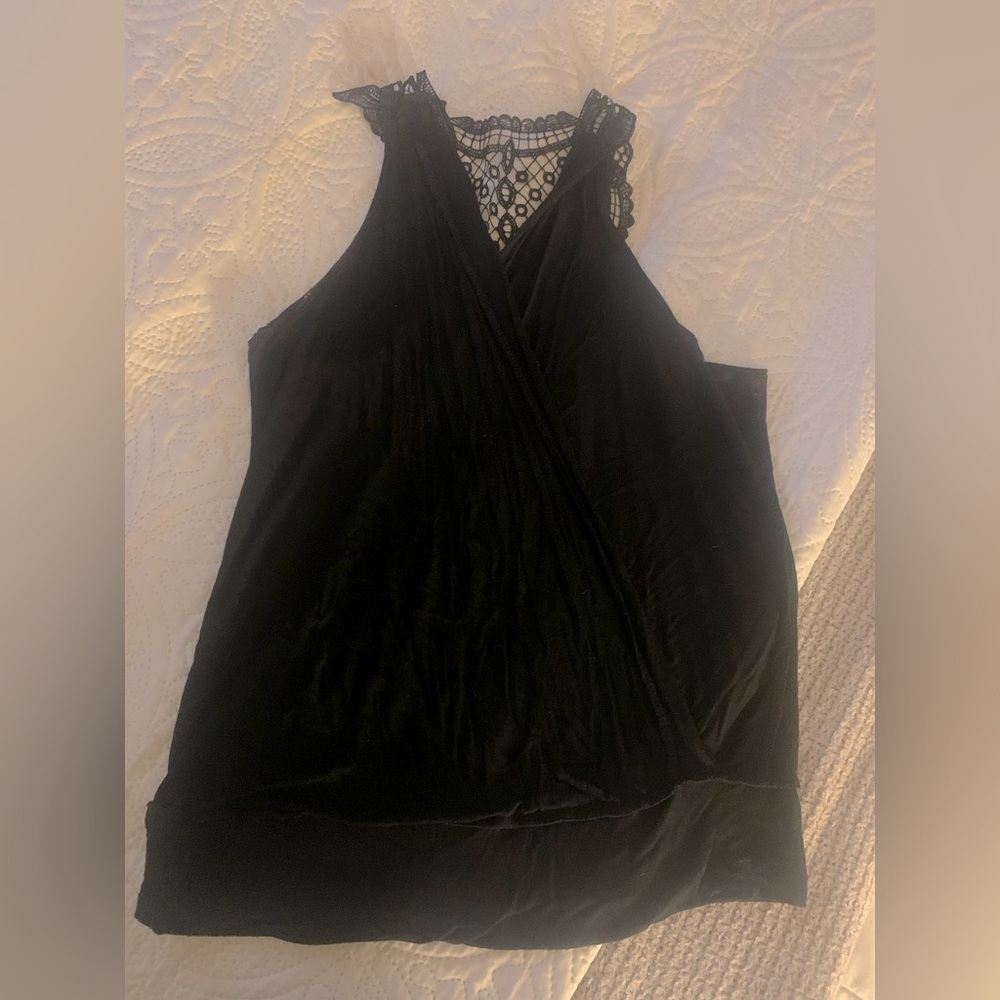 Black lace blouse